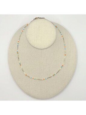 Roxanne Assoulin Barely There But There Gold-Tone Multi-Color Beaded Necklace